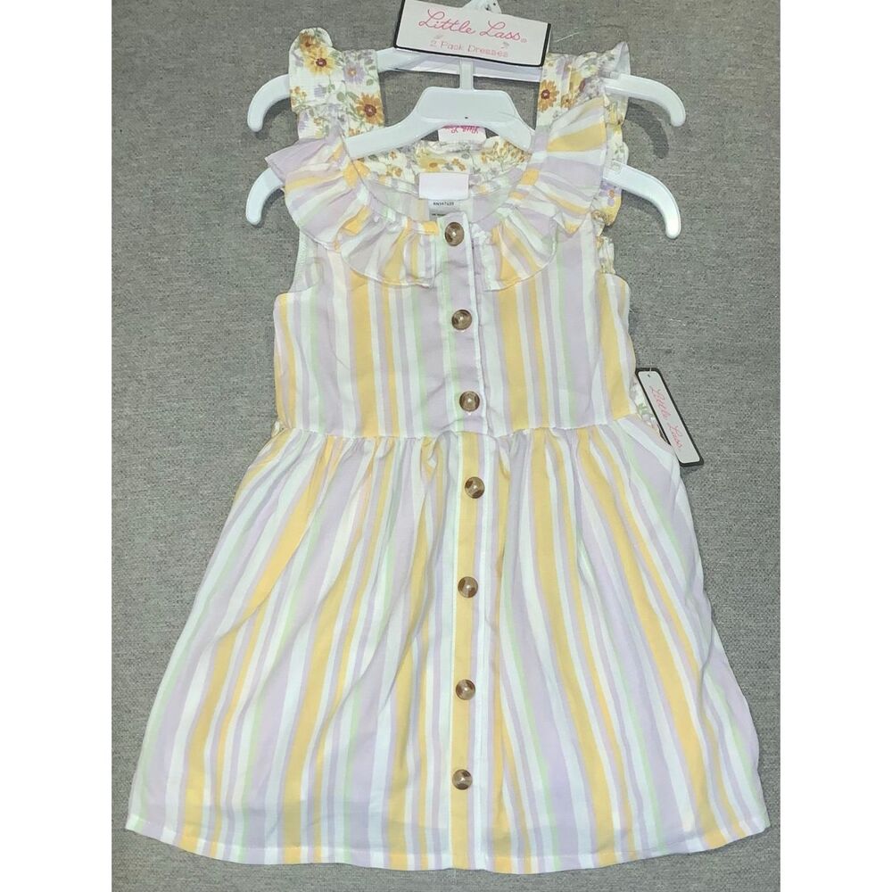 Little lass 2 pack sundress set size 5